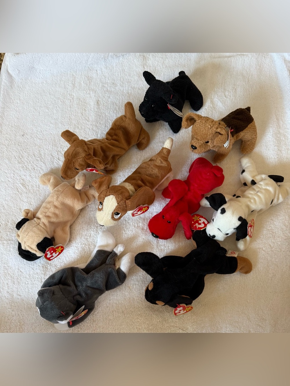NWT TY TOYS Beanie Babies 9 DOG Bundle Original Retired w Tags